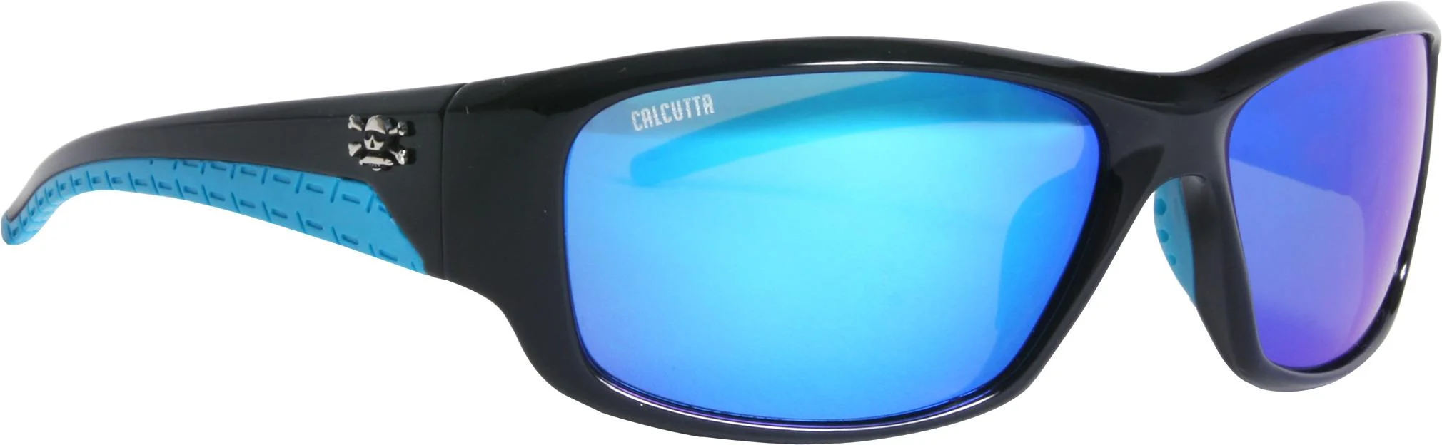 Calcutta J1BM Jost Shiny Black Frame Blue Mirror Lens
