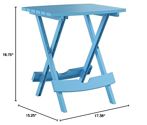 Adams Manufacturing 8500-26-3700 Plastic Quik-Fold® Side Table, Cherry Red