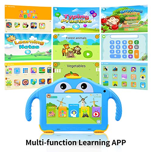 Kids Tablet 7inch Tablet for Kids Android 10 Toddler Tablet Eye Protection Kids APP Preinstalled Learning Tablet WiFi Education Dual Cameras with Kid-Proof Case YouTube Netflix Google Play Store