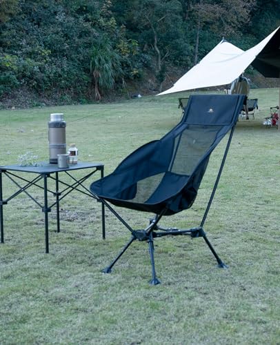 iClimb Ultralight Compact Camping Folding Beach Chair with Anti-Sinking Large Feet