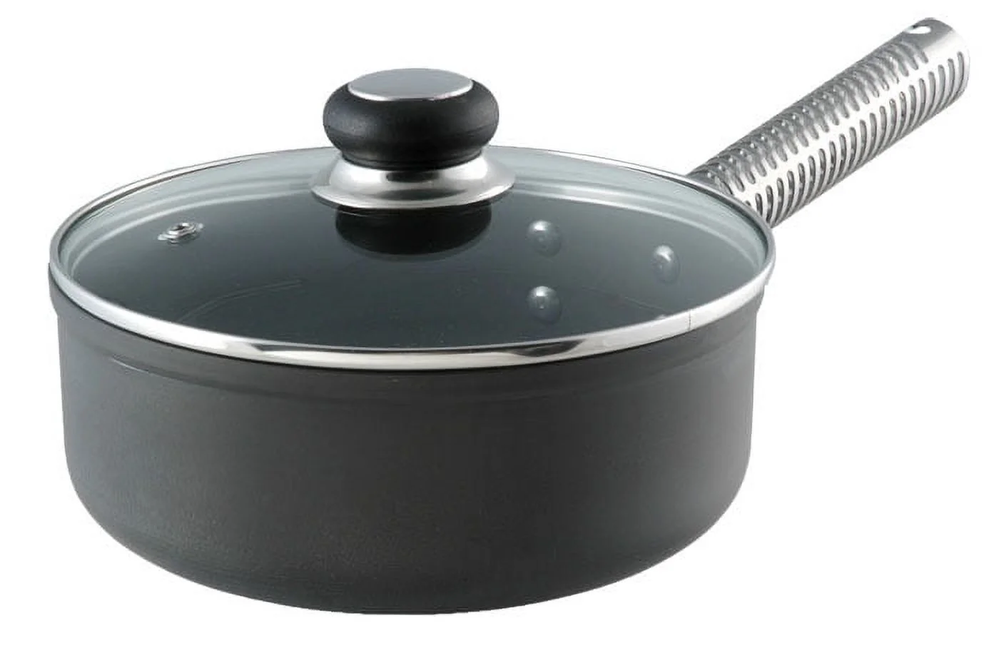 LloydPans Kitchenware USA Made Hard Anodized PTFE-Free 2-Quart Sauce Pan