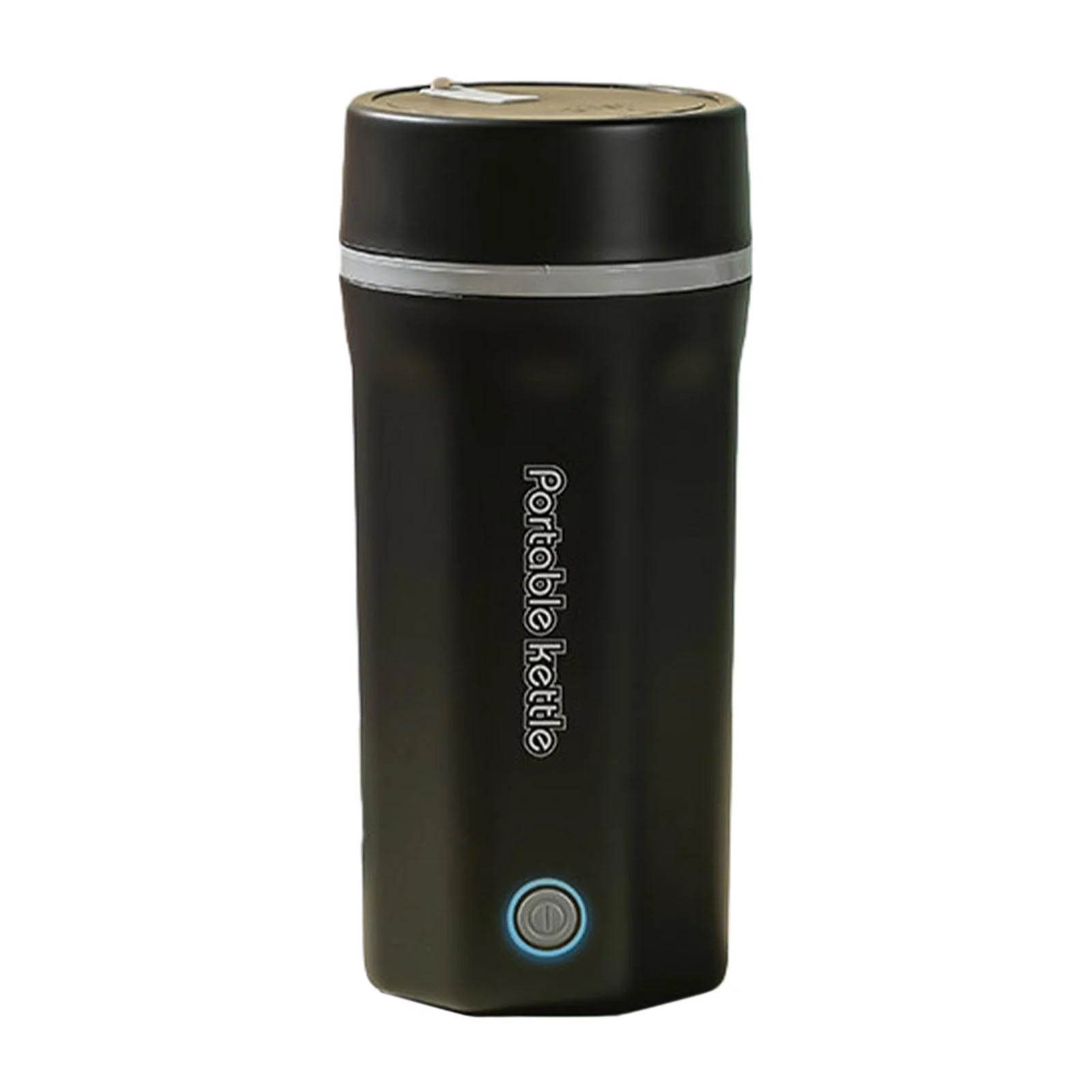 Portable Electric Tea Kettle Small Water Boiler for Household Office Outdoor Black