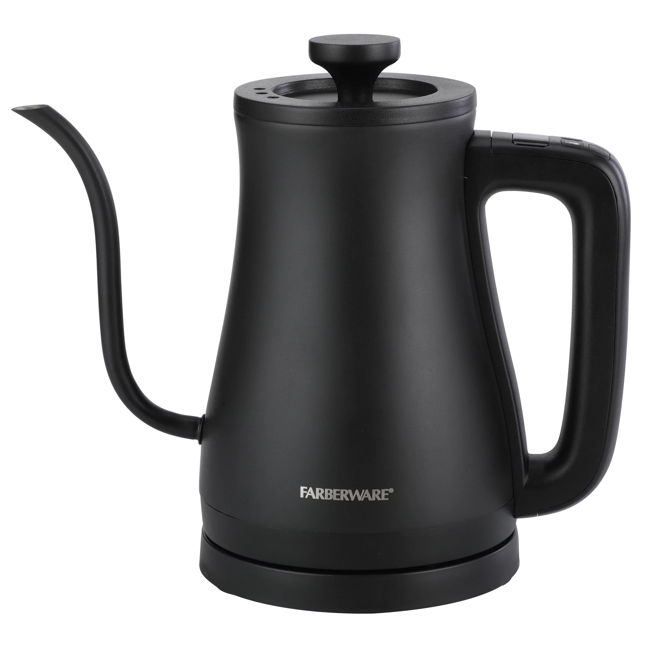 Farberware 1 Liter Gooseneck Electric Kettle, Black