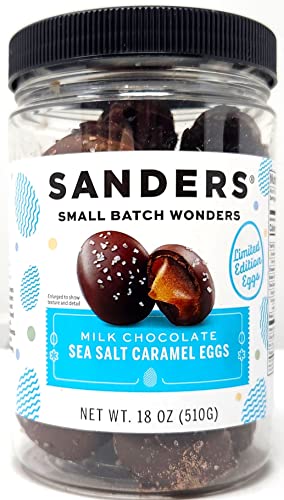 Sanders Small Batch Wonders 18 oz Limited Edition Sea Salt Caramel Eggs (Milk Chocolate)