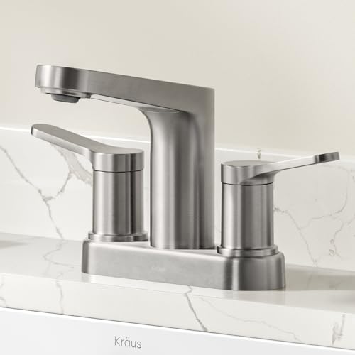 KRAUS Indy Single Handle One Hole Bathroom Sink Faucet in Chrome, KBF-1411CH