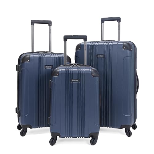 Kenneth Cole REACTION Out of Bounds Lightweight Hardshell 4-Wheel Spinner Luggage, Cobalt Blue, 20-Inch Carry On