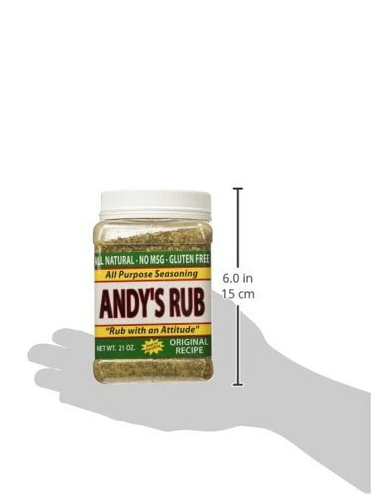 Andy's Rub, an All Natural Rub with Attitude, 21 oz.