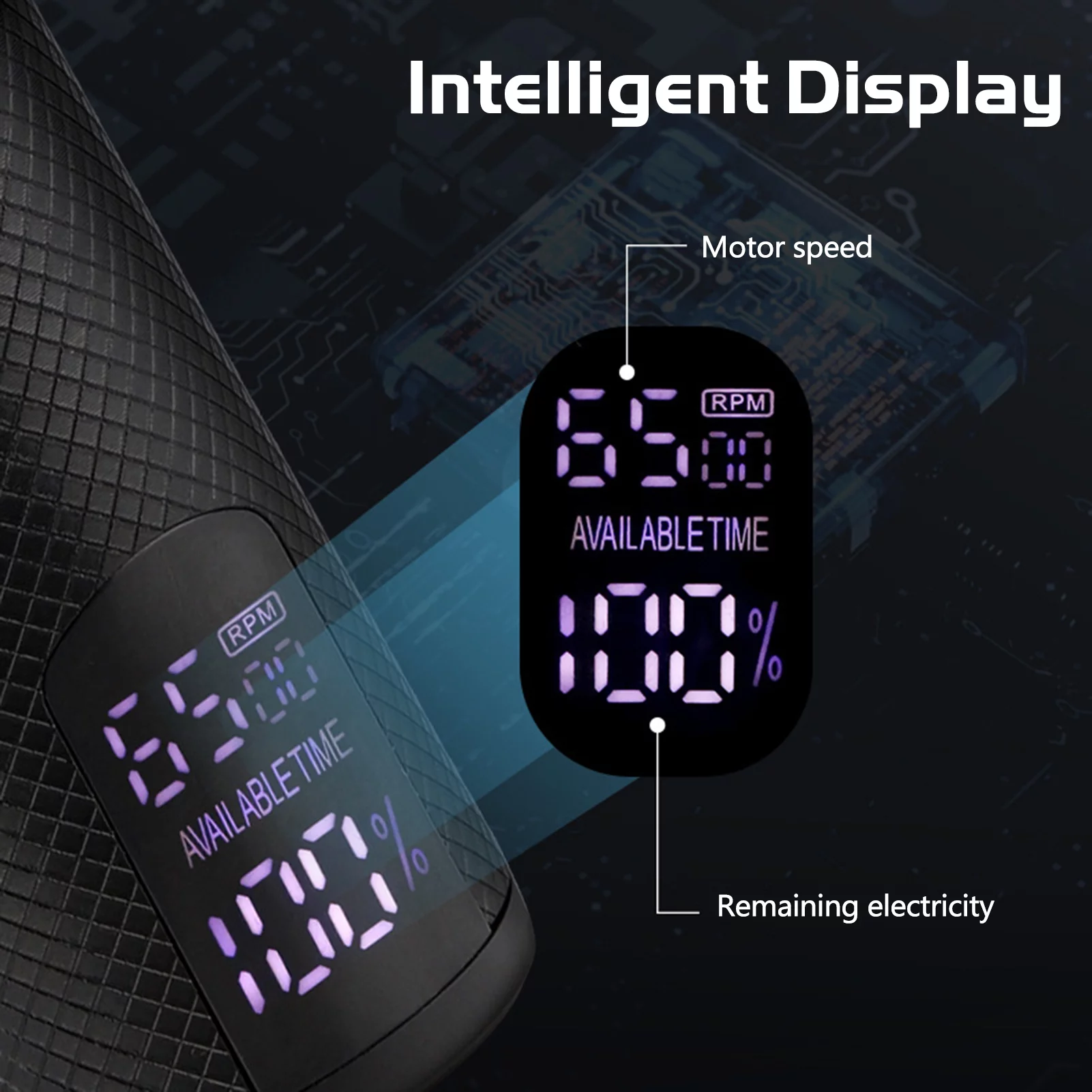 Shinysix Professional Electric Hair Clippers Set with Intelligent Display, Speed Adjustable, Strong Motor, and Low NoisePerfect for Salon and Home Use