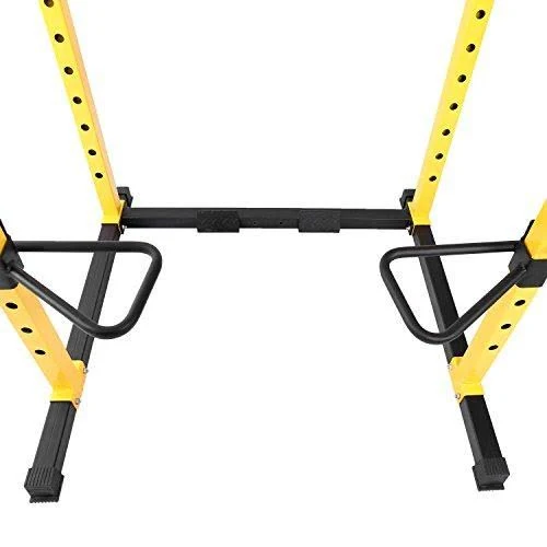 HulkFit 1000-Pound Capacity Multi-Function Adjustable Power Cage with J-Hooks and Dip Bars, Power Cage Only