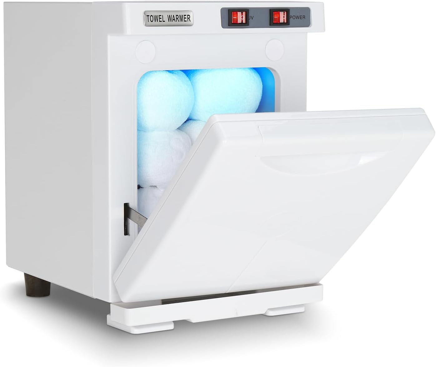 Hot Towel Warmer for Facials Massage, Esthetician Towel Heating Cabinet Black, Aluminum Chamber, Salon Beauty Spa Barbershop Equipment