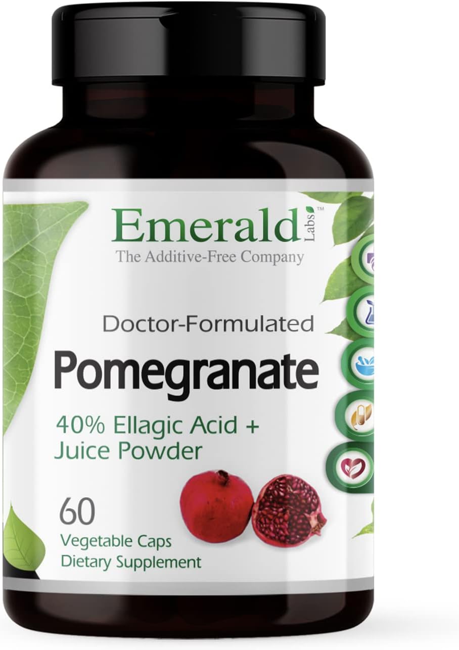 EMERALD LABS Pomegranate - Dietary Supplement with Vitamins and Minerals to Support Immune Health - 60 Vegetable Capsules