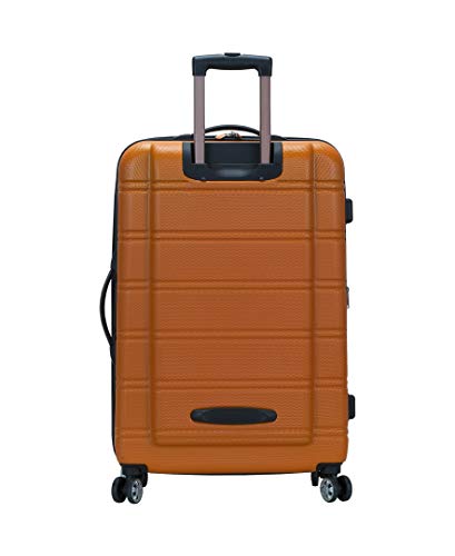 Rockland Melbourne Hardside Expandable Luggage with Spinner Wheels, 2TONEBLUE, 2 Piece (20/28)