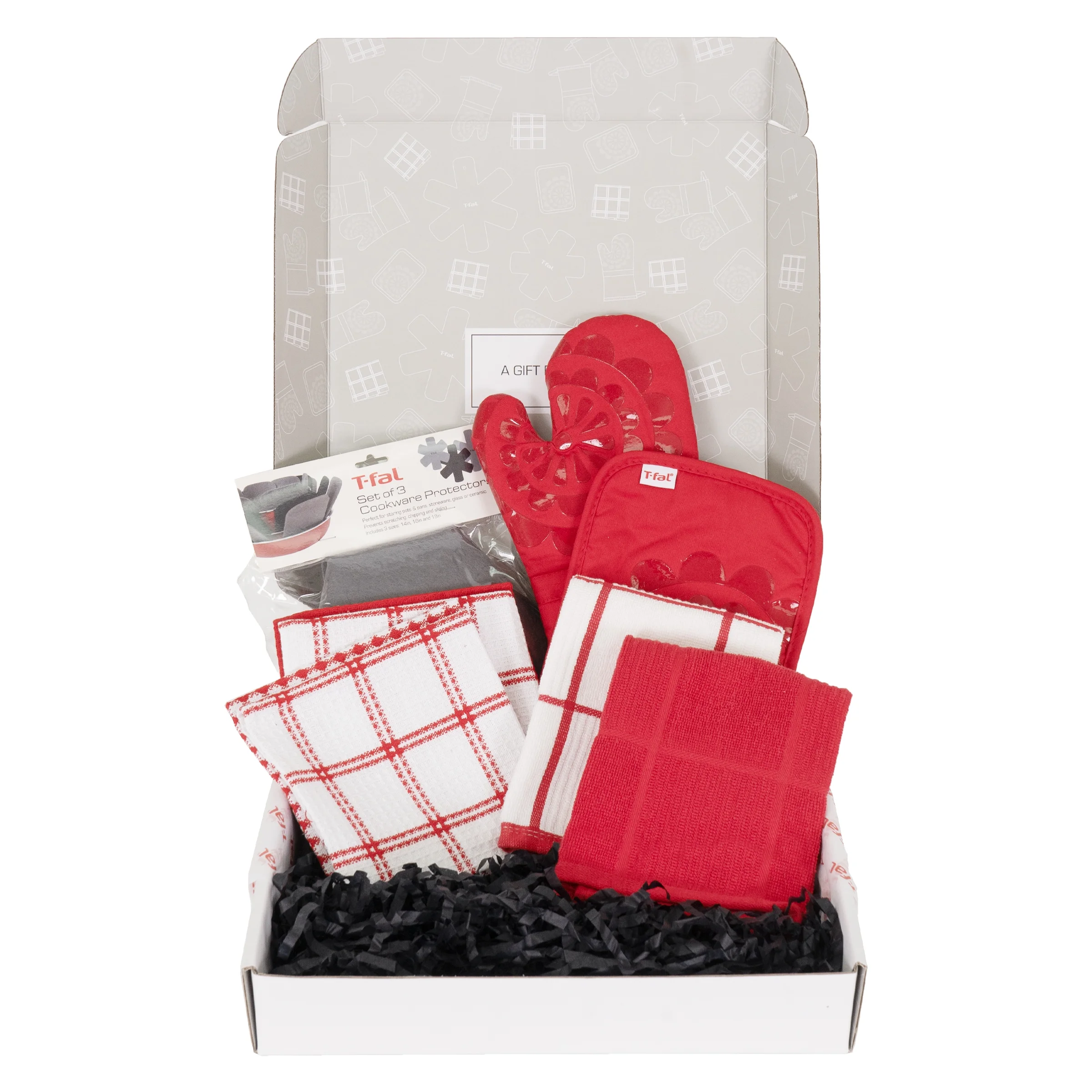 T-fal Essential Collection, 6-Piece Kitchen Gift Set, Red