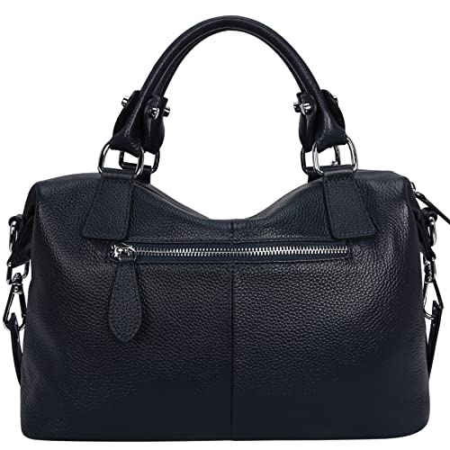 HESHE Womens Genuine Leather Handbags Purse Crossbody Satchel Tote Bags Ladies Real Leather Bags