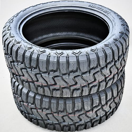 Haida HD878 R/T All-Terrain Mud Off-Road Light Truck Radial Tire-35X12.50R22 35X12.50X22 35X12.50-22 117Q Load Range E LRE 10-Ply BSW Black Side Wall