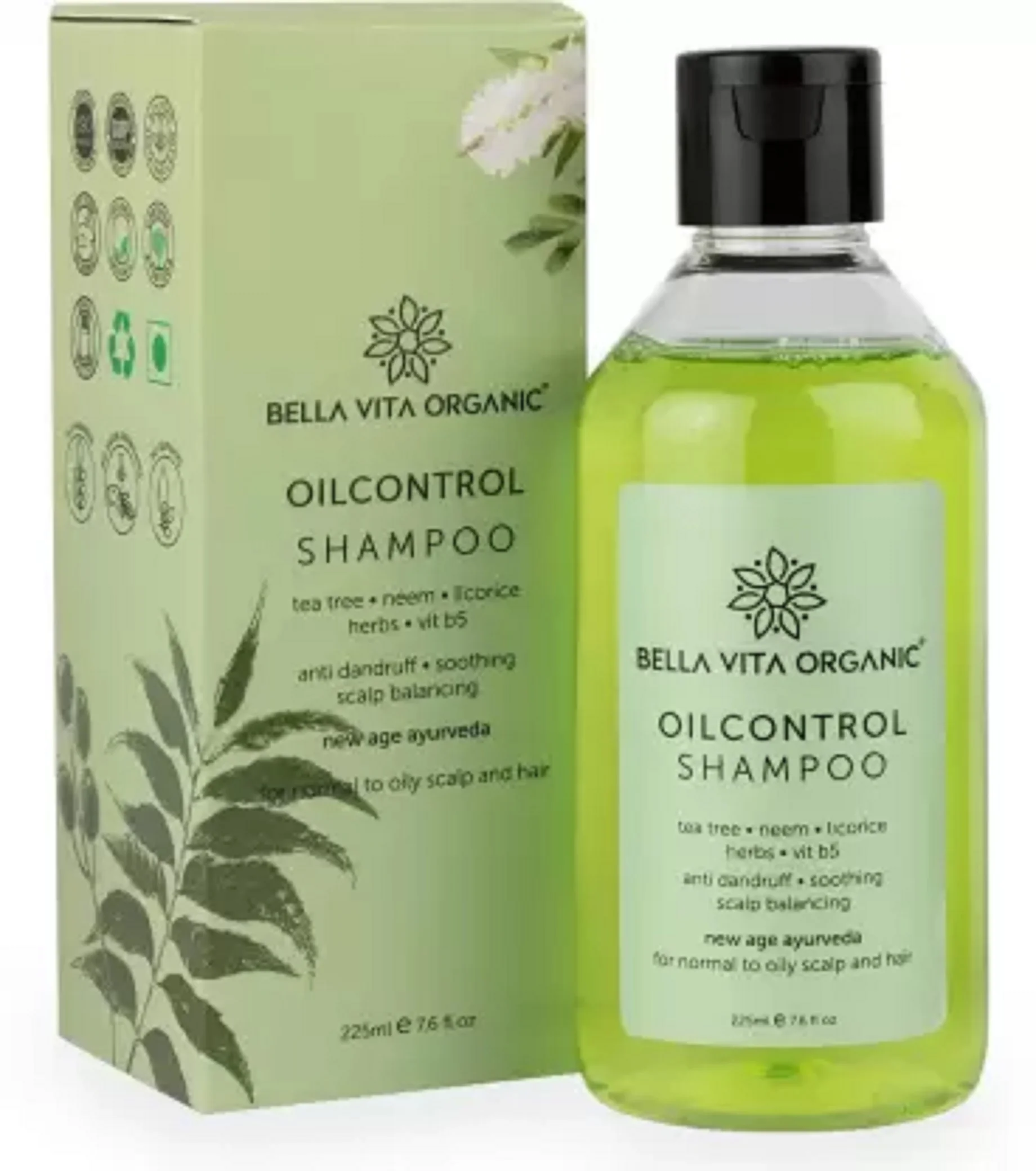 Bella Vita Organic Oil Control Shampoo 225 ml