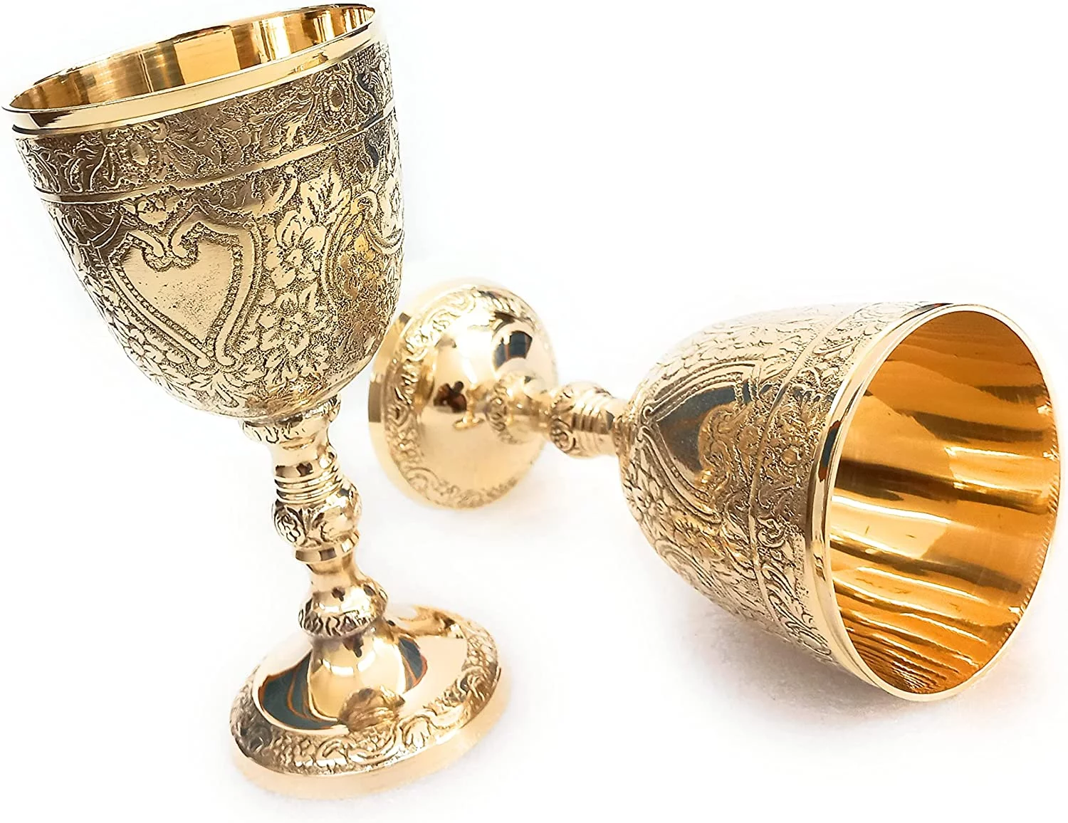 Vintage Chalice Goblet | 1x Royal Wine Cups of King Arthur - Renaissance Medieval Gifts for Communion, Christmas Pack of 1pc (Roman Chalice)
