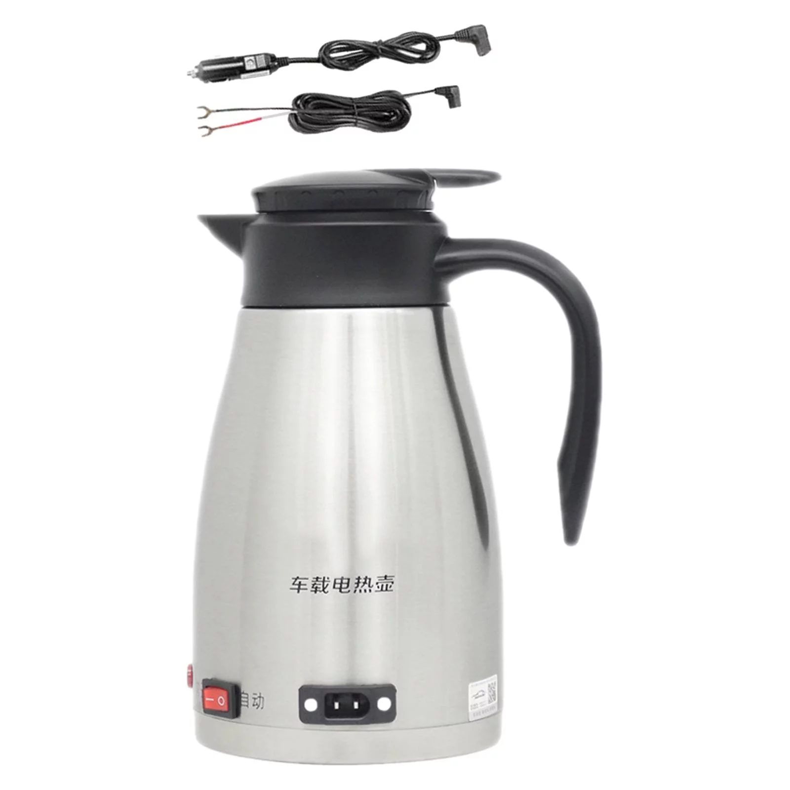 Car Kettle Boiler 1300ml Car Heating Travel Cup for Traveling Self Driving Tour 12V
