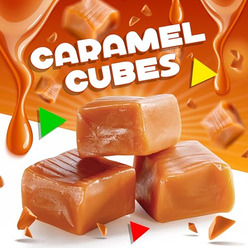 Kraft Caramel Cubes Candy, Individually Wrapped (3 Pound Bag - Approx. 200 Count)