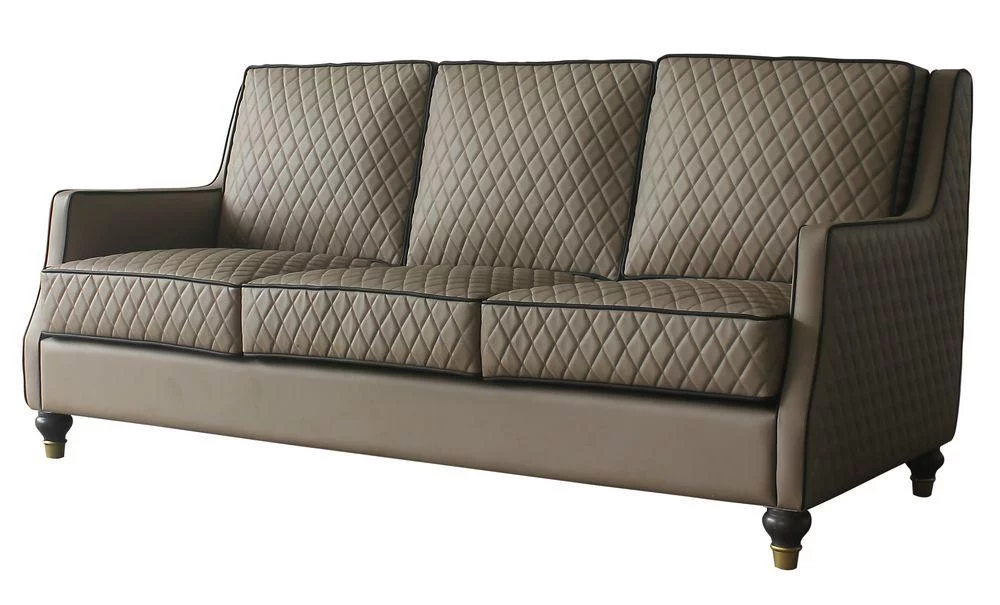 Classic Tan & Tobacco Sofa by Acme House Marchese 58860