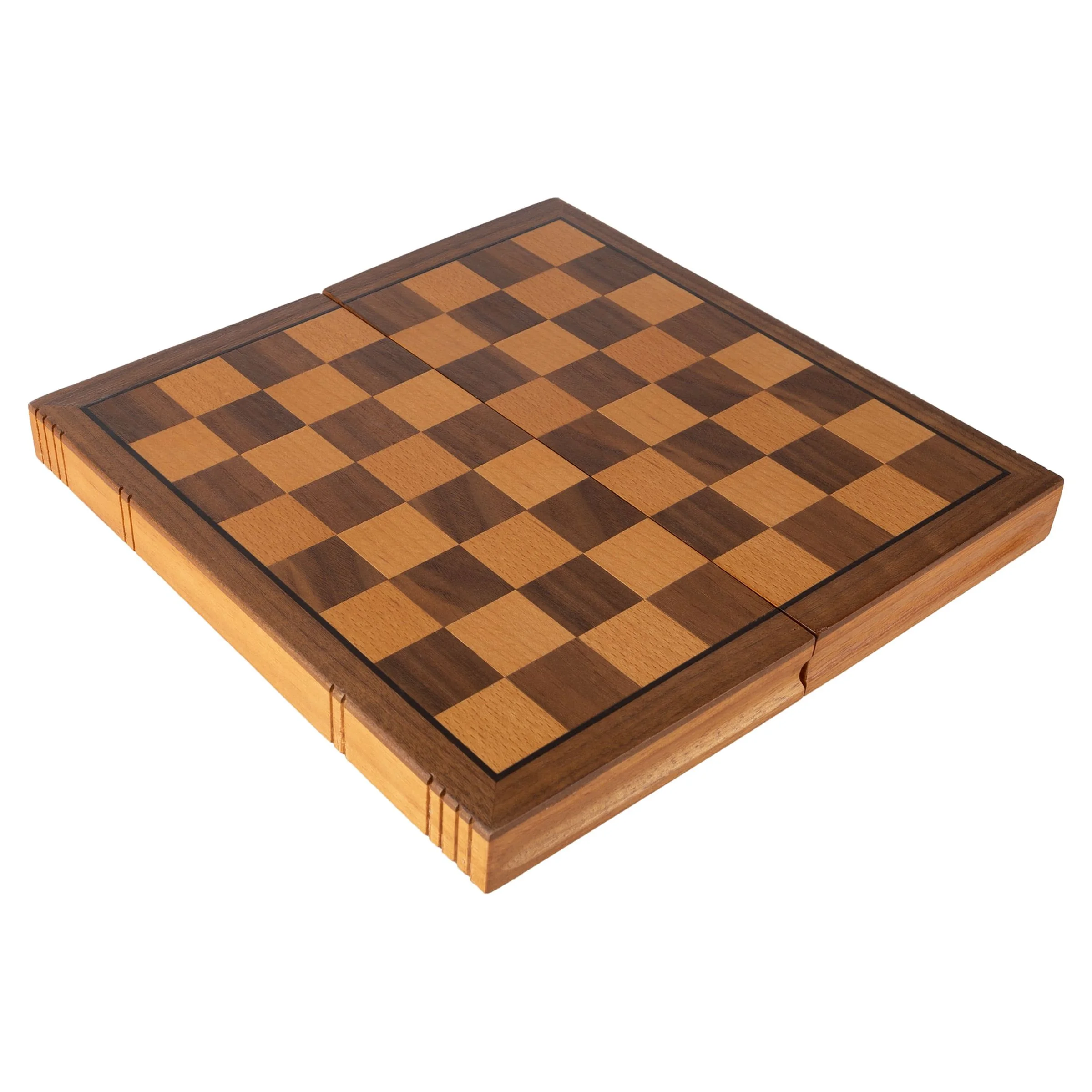 Trademark Global Tg Wooden Book Style Chess Board W/ Staunton Chessmen