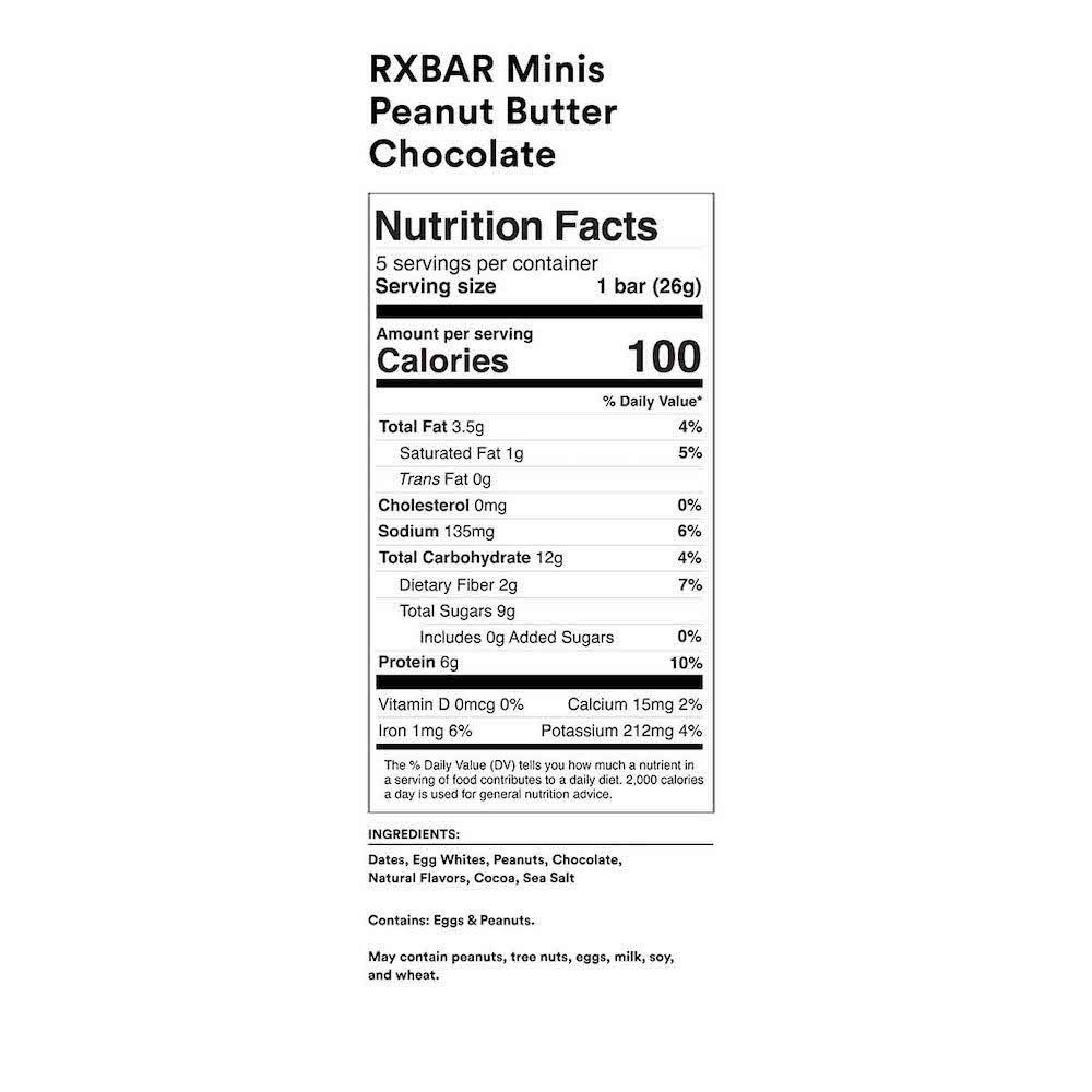 RXBAR Minis Protein Bars, Protein Snack, Snack Bars, Variety Pack (30 Bars)