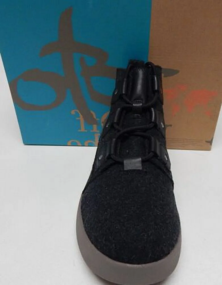OTBT Defend Size US 8 M Women's Water Resist Wool Platform High Top Shoes Black