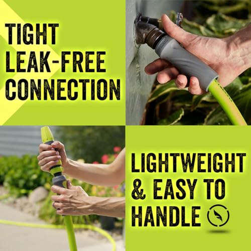 Flexzilla Garden Hose 5/8 in. x 50 ft., Lightweight All-Weather Water Hose, Durable and Flexible, Leak-Free Connections
