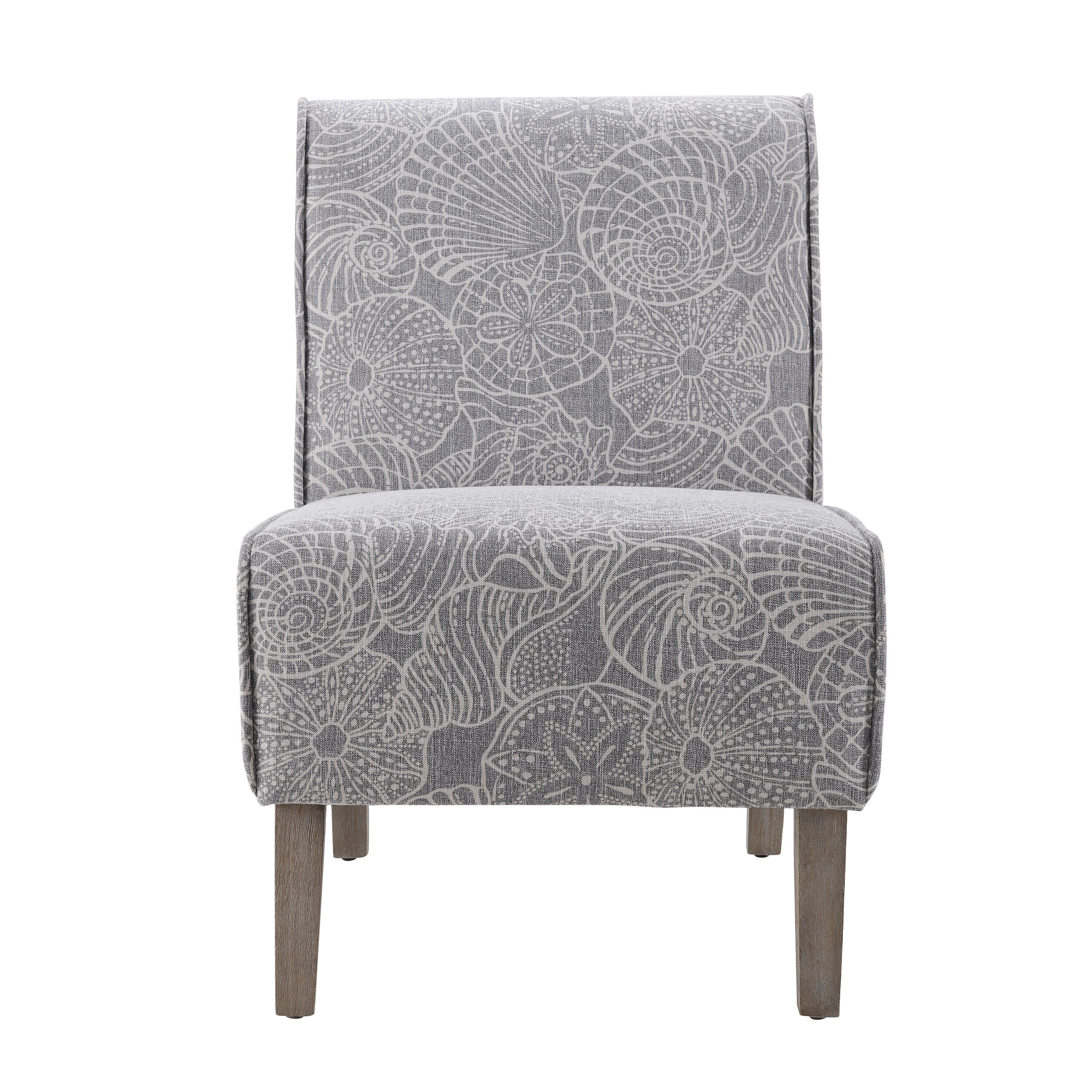 Linon Bradford Upholstered Stone Slipper Chair