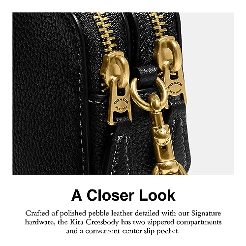 Coach Polished Pebble Leather Kira Crossbody