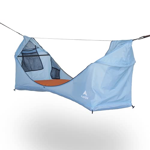 Haven Tents Lay Flat Hammock Tent - Waterproof Tent & Camping Hammock with Mosquito Net - Includes Insulated Pad and Rainfly - Haven Tent, Haven XL, Haven Safari