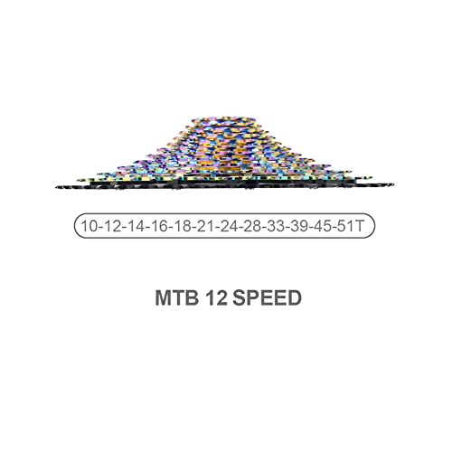 Bibike 12 Speed XD Cassette 10-51T Ultralight Bike Cassette Compatible with SX/NX/GX/ XX1