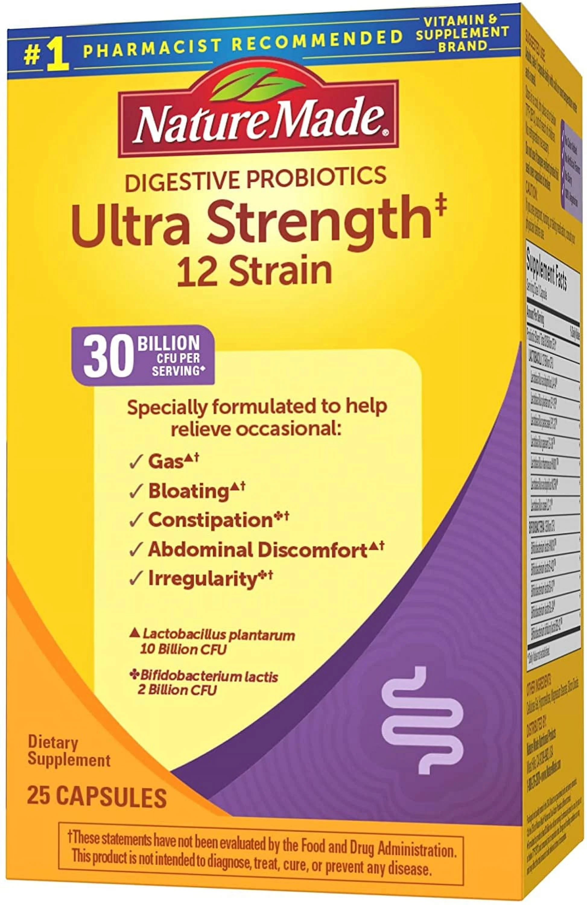 Nature Made Ultra Strength Probiotic Capsules, 2 25 Each - (Pack of 2)