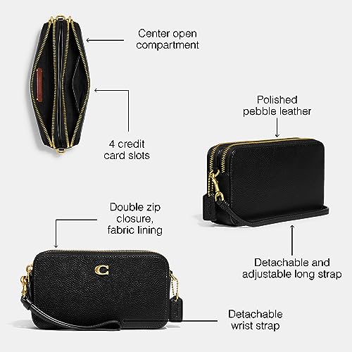 Coach Polished Pebble Leather Kira Crossbody