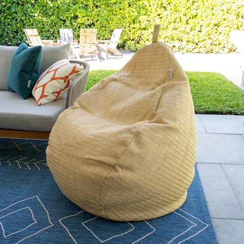 Big Joe Tuffet Weatherproof Bean Bag Chair, Paprika Bella Sunmax, Durable Weather Resistant Fabric, 2.5 feet Teardrop