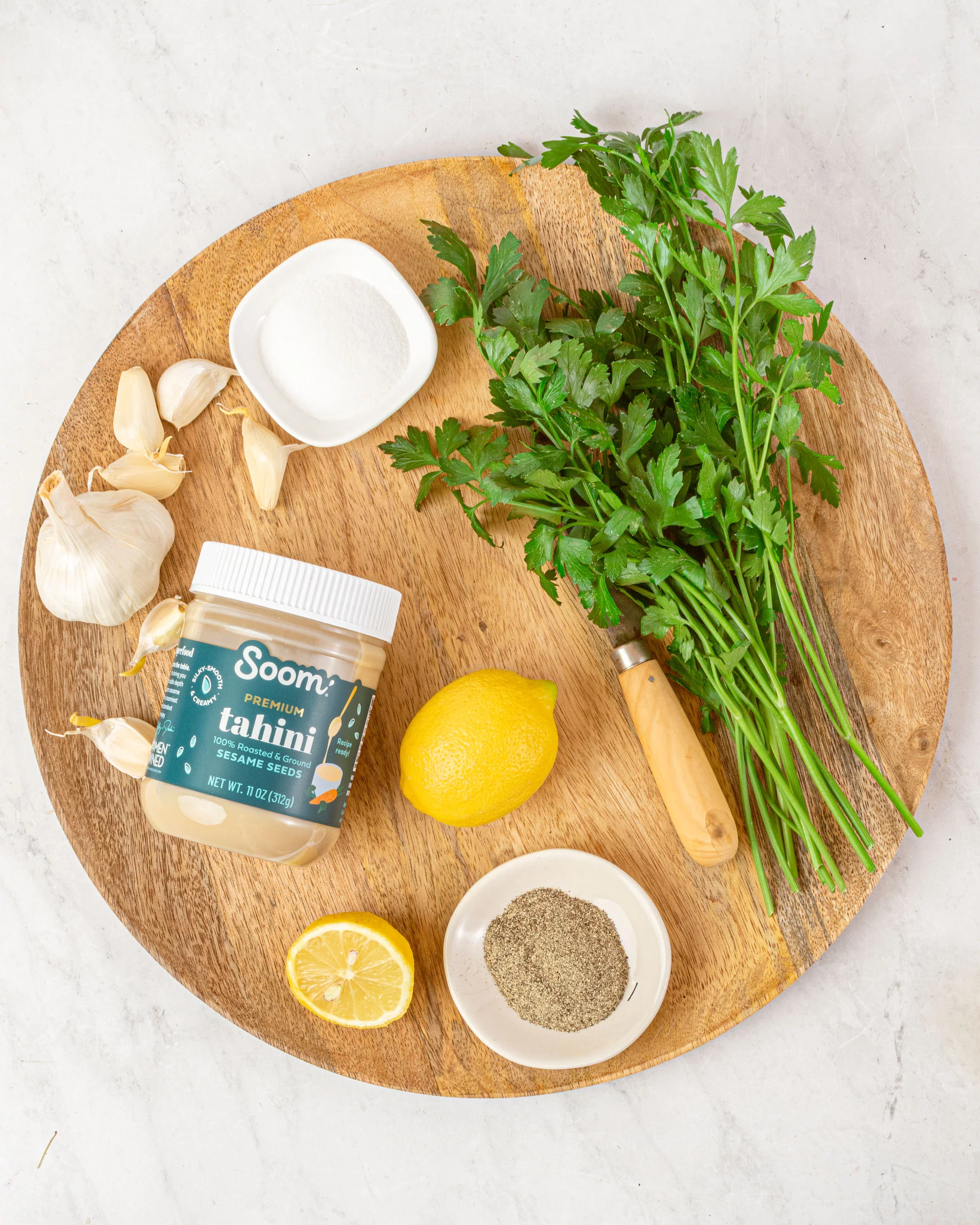 Soom Foods Single-Source Pure Ground Sesame Tahini 11oz (2 Pack) | Silky Smooth Texture in Hummus, Dips, Salad Dressings | Vegan, Nut-Free, Gluten-Free