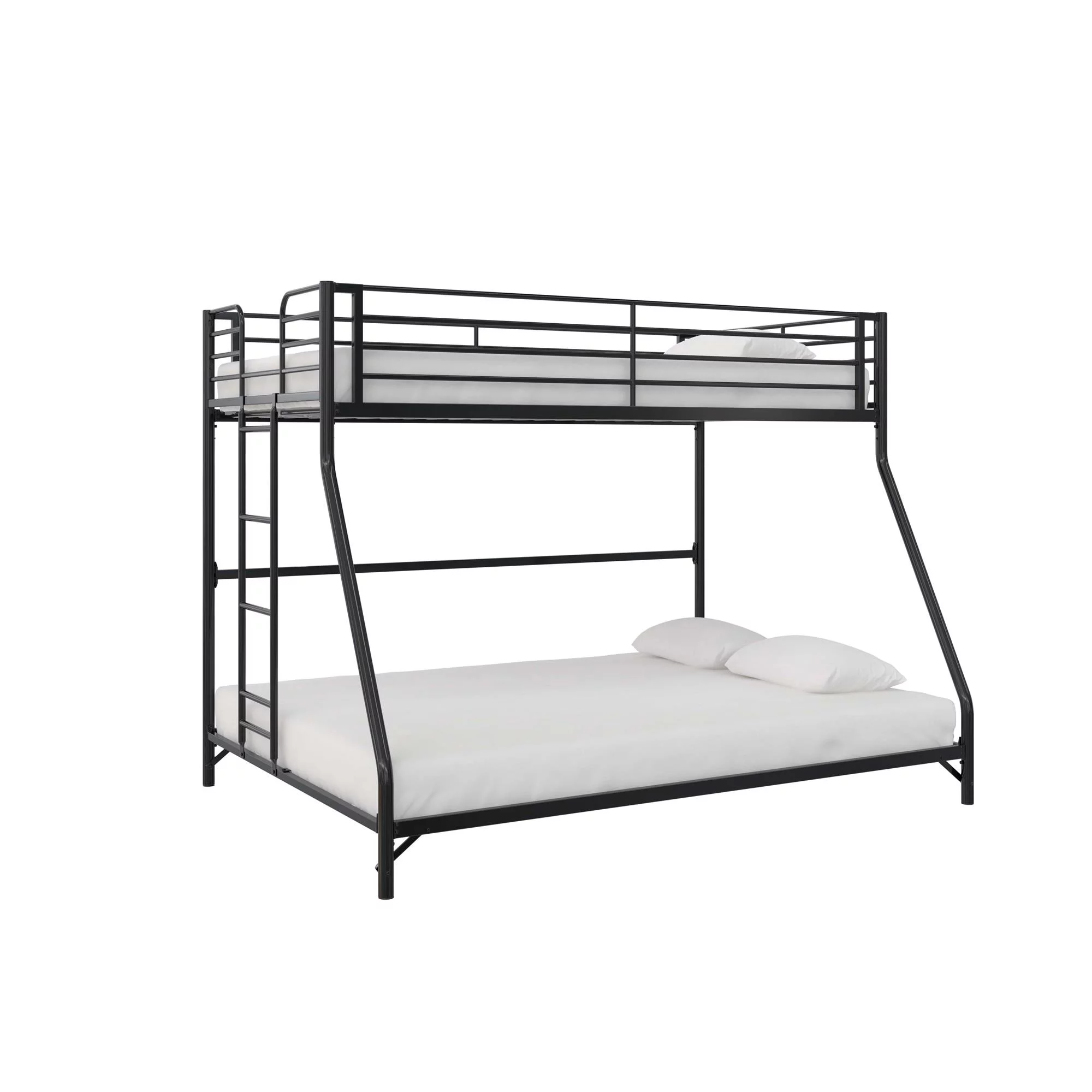 DHP Daven Easy Assembly Twin-over-Full Metal Bunk Bed, Black