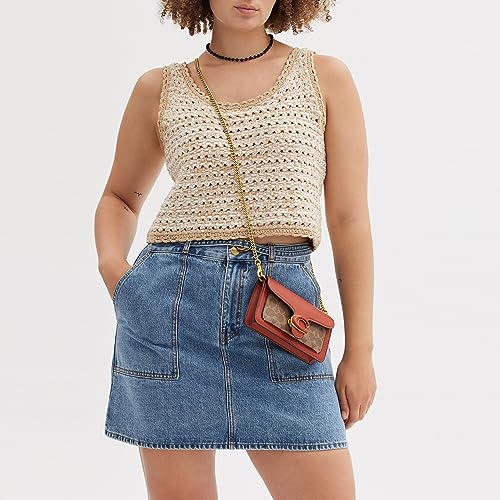 Coach Womens Coated Canvas Signature Tabby Wristlet