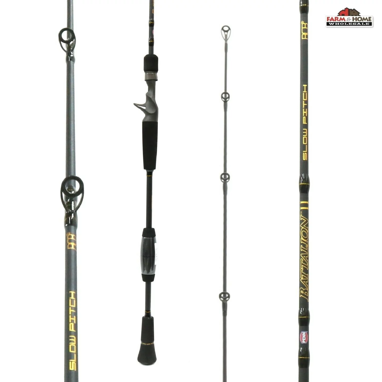 PENN 6'8” Battalion II Slow Pitch Casting Rod, 20lb Line Rating