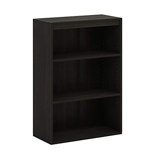 Furinno Pasir 3-Tier Open Shelf Bookcase, Americano