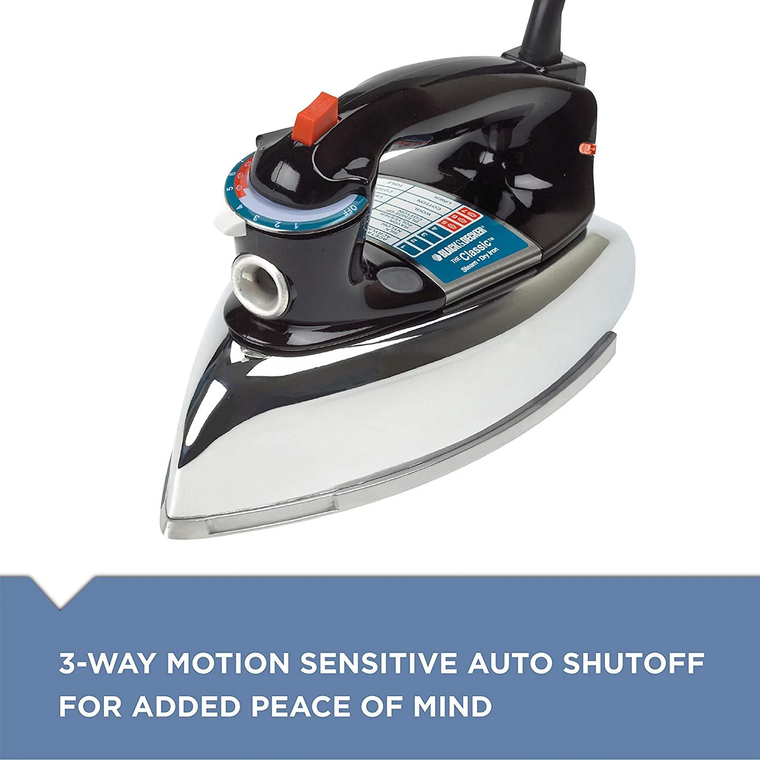 BLACK+DECKER Classic Steam Iron, F67E