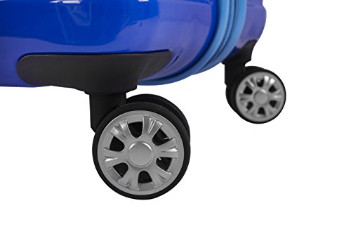 Rockland Melbourne Hardside Expandable Luggage with Spinner Wheels, 2TONENAVY, 2 Piece (20/28)