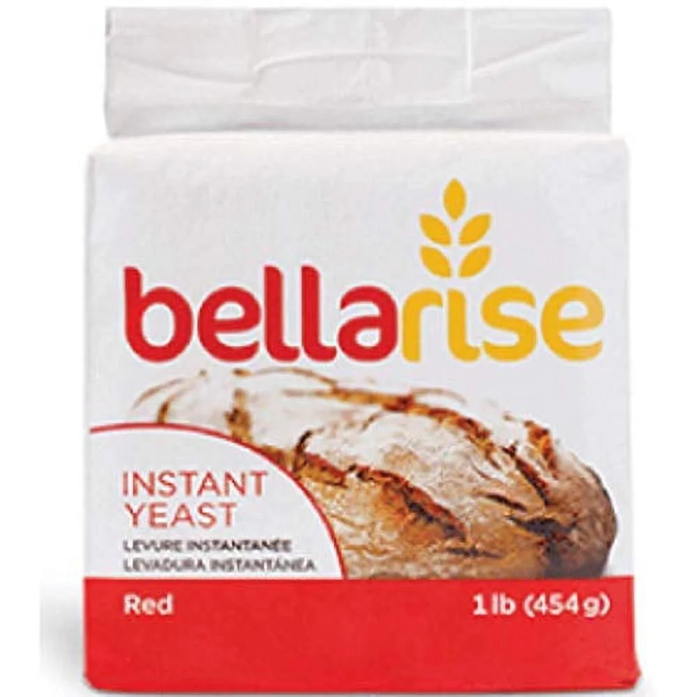 Bellarise (Red) Instant Dry Yeast - 1 LB Fast Acting Instant Yeast for Bread - SET OF 10