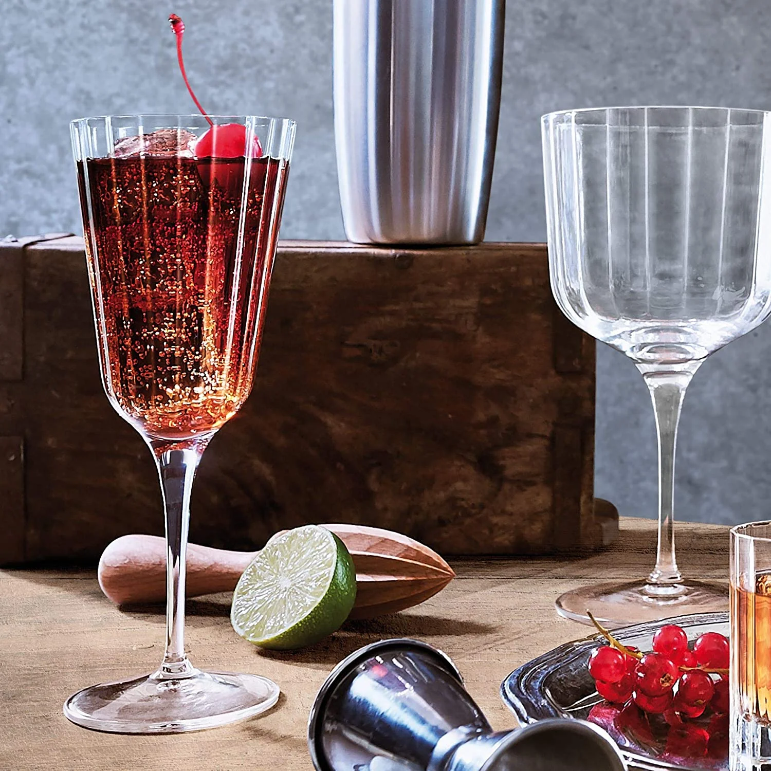 Luigi Bormioli Bach 8.5 Oz Vintage Cocktail Glasses Set of 4