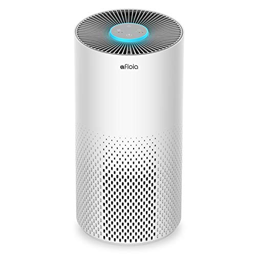 Afloia Air Purifiers for Home Bedroom Large Room Up to 1076 Ft², 3-Stage Filter Cleaner Odor Eliminator, Remove Pets Dust Dander Hair Allergy Mold Pollen Smoke Smell, Quiet 22 dB, 7 Colors Night Light