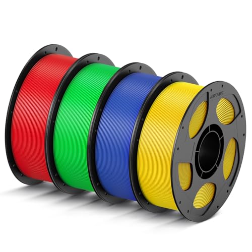 ANYCUBIC High Speed 3D Printer Filament 1.75mm Bundle, Rapid PLA Filament with High Prints Quality, Dimensional Accuracy +/- 0.02mm, Print with Most FDM 3D Printers, 1KG Spool, 2KG Blue + Bright Red