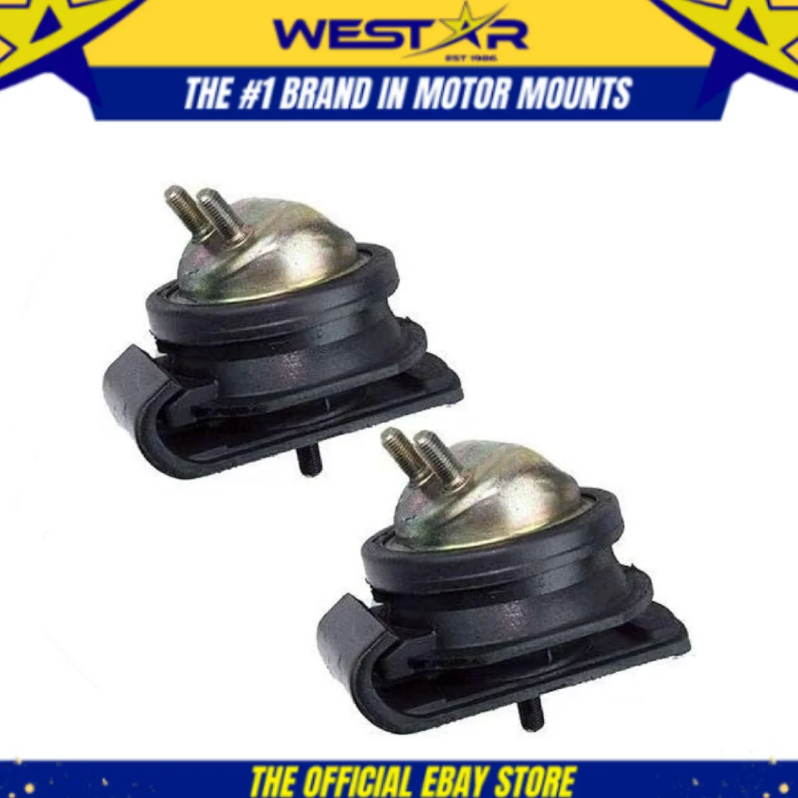 Front Engine Motor Mount 2PCS Set Fit 00-04 Nissan Xterra / 99-04 Frontier 3.3L