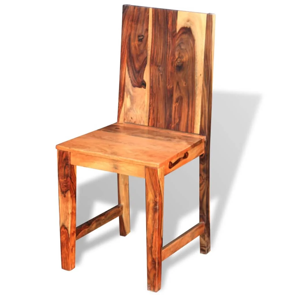 Aibecy Dining Chairs 4 pcs Solid Sheesham Wood