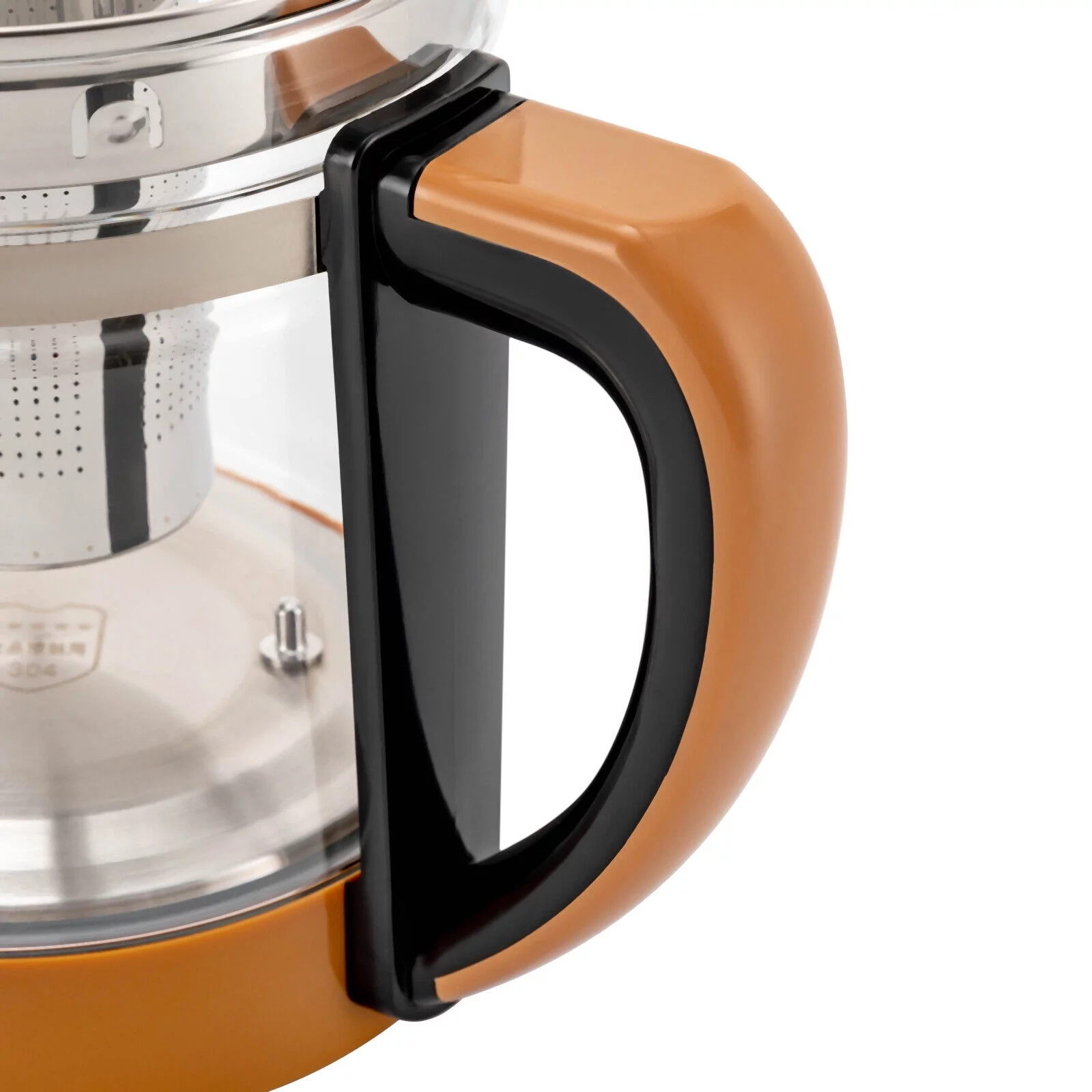 Electric Kettle 1.8L Electric Health Pot Automatic Kettle Health Pot,Tea Maker, Black Flower Tea, Kitchen Kettle Tea Pot 110V 800W Multifunction Food-Grade Stainless Steel (Brown)