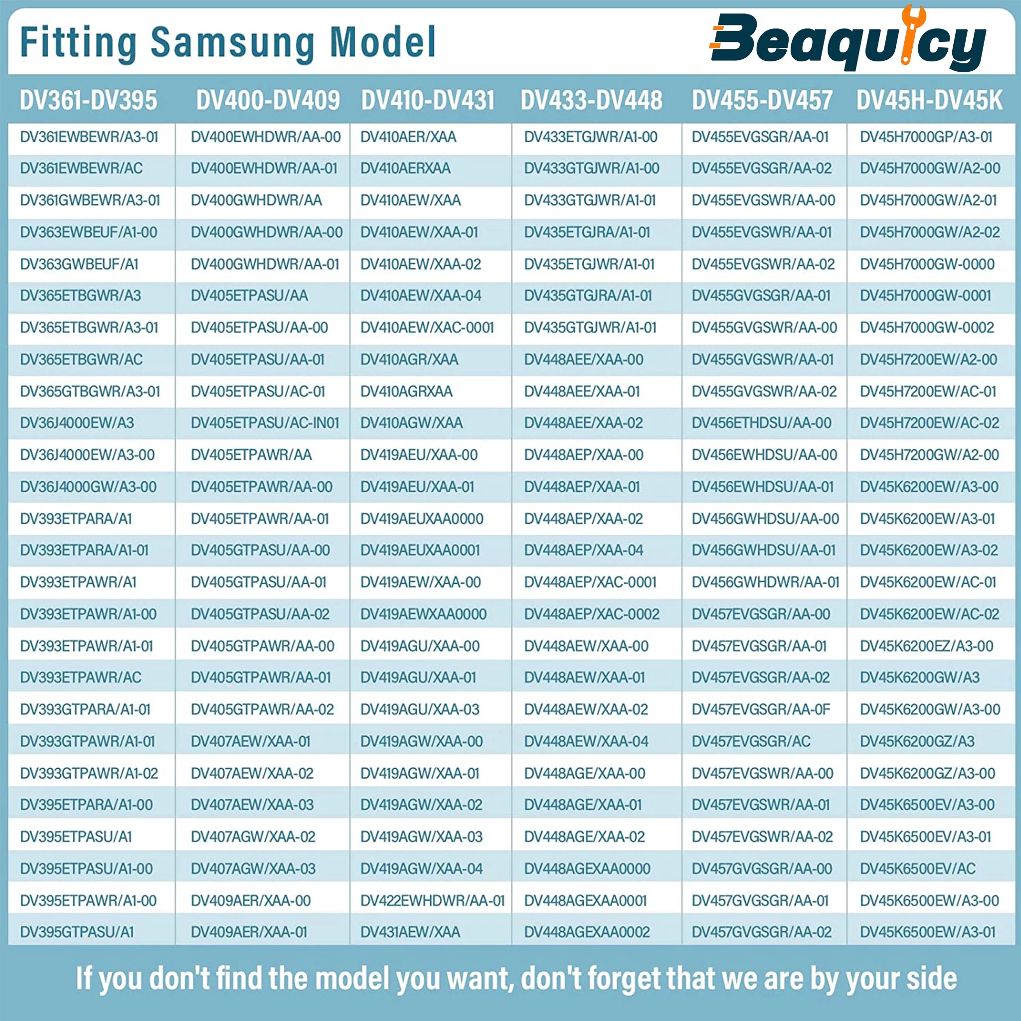 Beaquicy DC97-16782A Dryer Repair Kit Drum Roller Belt 6602-00165 DC93-00634A Idler Pulley